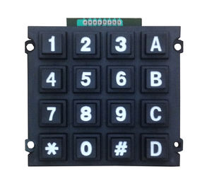 China Rugged cheap plastic numeric keypad supply with 16 keys, high quality supplier