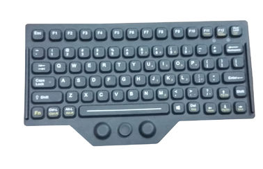 China Customs Silicone Rubber Keyboard Layout Accessory With Carbon Conducting supplier