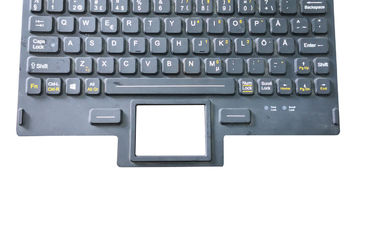 China OEM customs military keyboard with red backlight and front panel mounting supplier