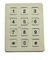 Vandal proof water proof 3 x 4 indusrtial metal keypad with numbers for kiosk vending machine supplier