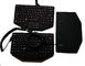 89 keys IP65 military keyboard with sealed touchpad and coiled USB for mobile vehicle supplier